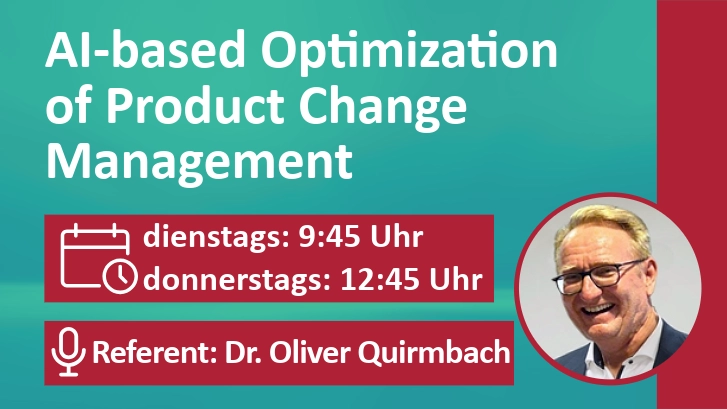 Webinar: AI-based Optimization of Product Change Management