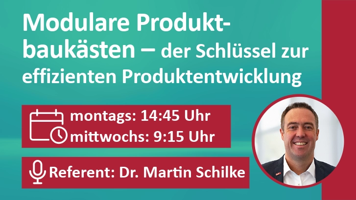 Webinar: Modulare Produktbaukästen - der Schlüssel zur effizienten Produktentwicklung