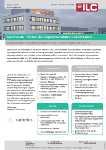 Success Story Sartorius – ILC GmbH