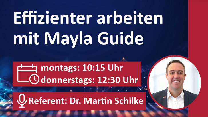 Webinar - effizienter arbeiten mit Mayla Guide