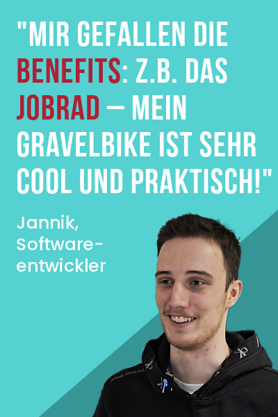 jannik Mitarbeiter-Zitat von Jannik, Softwarentwickler