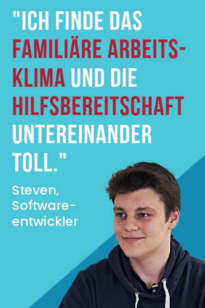steven Mitarbeiter-Zitat von Steven, Softwareentwickler