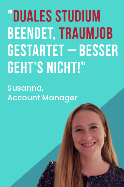 susanna Mitarbeiter-Zitat von Susanna, Account Manager